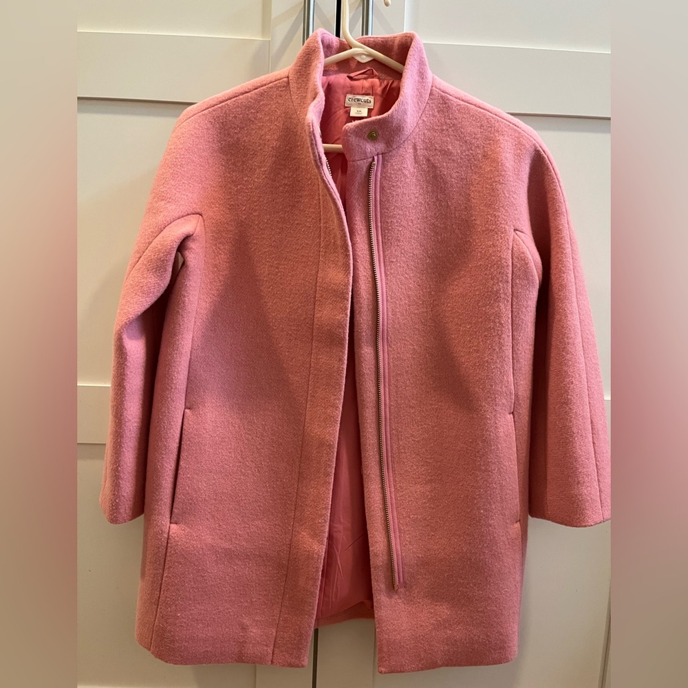Crewcuts girls pink city pea coat size 10, worn twice - Picture 13 of 13